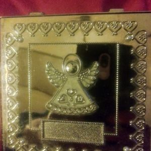 Swarovski Crystal Things Remembered Silver Angel Jewelry Box Trinket Keepsake